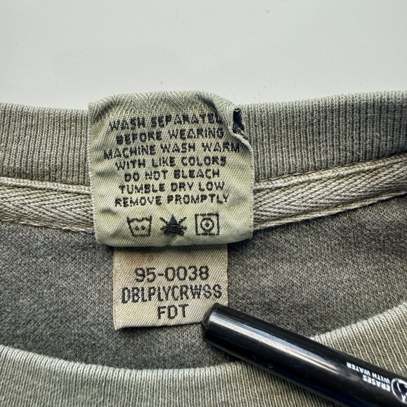 Cabelas T-Shirt Mens L Green 100% Cotton Waffle Knit Oversized Casual - Picture 6 of 7